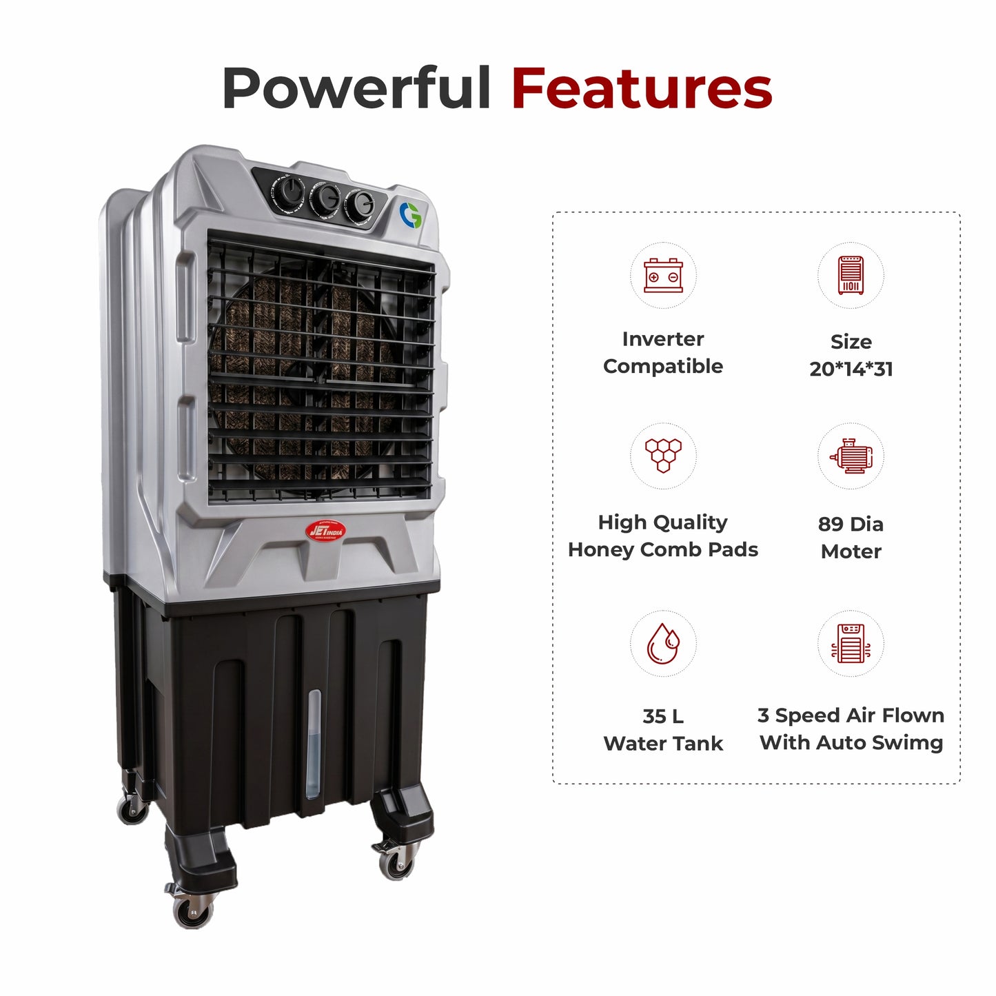 G 666 PVC 16" TOWER COOLER