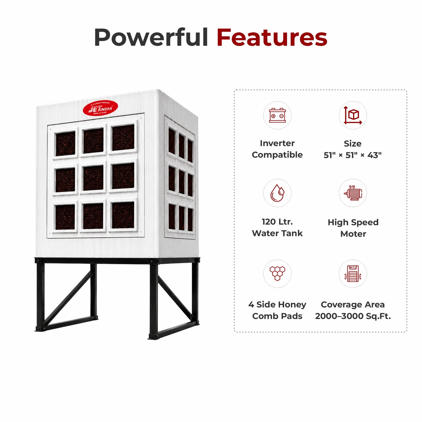 Jet Flow Max BD-3000 - Industrial Cooler